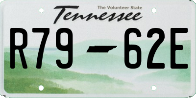TN license plate R7962E