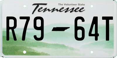 TN license plate R7964T