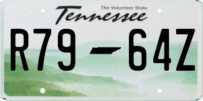 TN license plate R7964Z