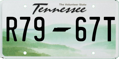 TN license plate R7967T
