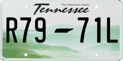 TN license plate R7971L