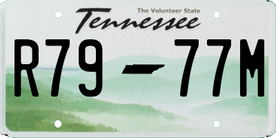 TN license plate R7977M