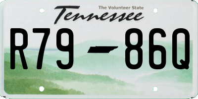 TN license plate R7986Q