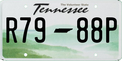 TN license plate R7988P