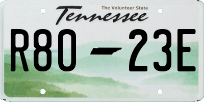 TN license plate R8023E