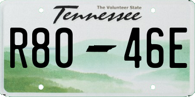 TN license plate R8046E