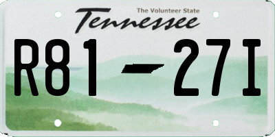 TN license plate R8127I