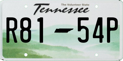 TN license plate R8154P