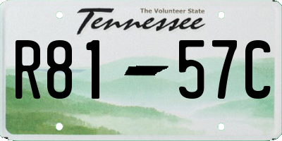 TN license plate R8157C