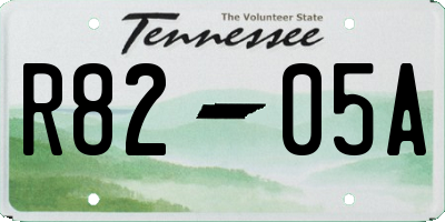 TN license plate R8205A