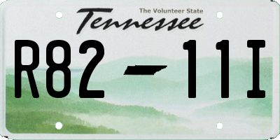 TN license plate R8211I