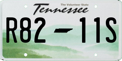 TN license plate R8211S