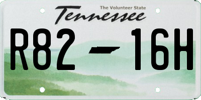 TN license plate R8216H