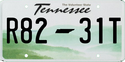 TN license plate R8231T