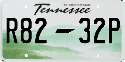 TN license plate R8232P