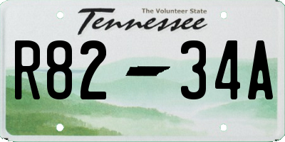 TN license plate R8234A
