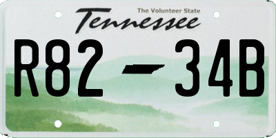 TN license plate R8234B