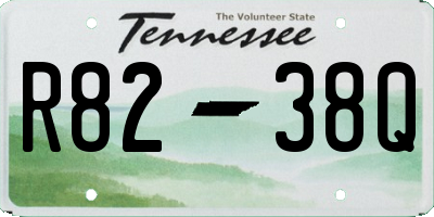 TN license plate R8238Q
