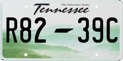 TN license plate R8239C