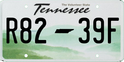 TN license plate R8239F
