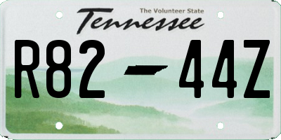 TN license plate R8244Z