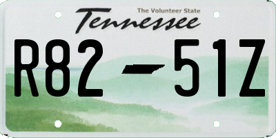 TN license plate R8251Z