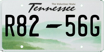 TN license plate R8256G