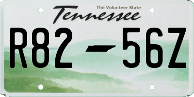TN license plate R8256Z