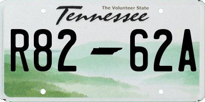 TN license plate R8262A
