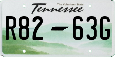 TN license plate R8263G