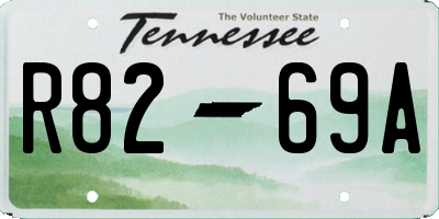 TN license plate R8269A