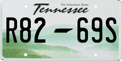 TN license plate R8269S