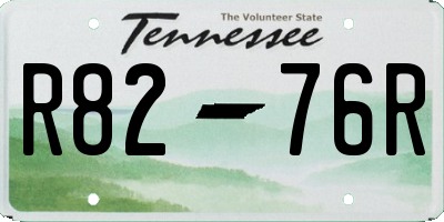 TN license plate R8276R