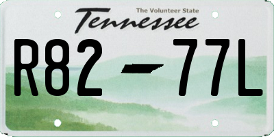 TN license plate R8277L