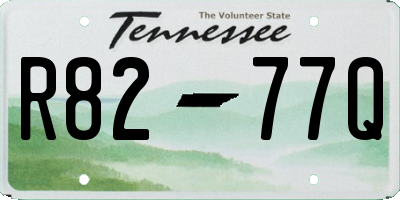 TN license plate R8277Q