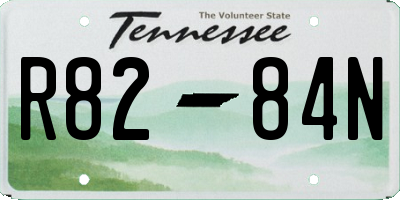 TN license plate R8284N