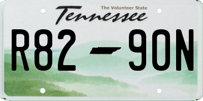 TN license plate R8290N