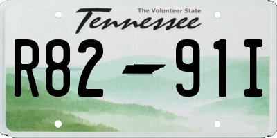 TN license plate R8291I