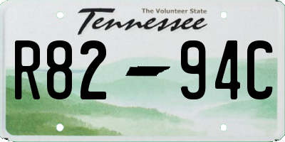 TN license plate R8294C