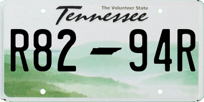 TN license plate R8294R