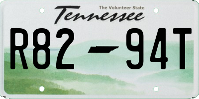 TN license plate R8294T