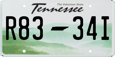 TN license plate R8334I