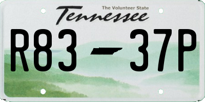 TN license plate R8337P