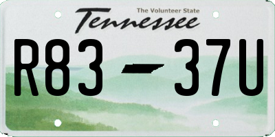 TN license plate R8337U