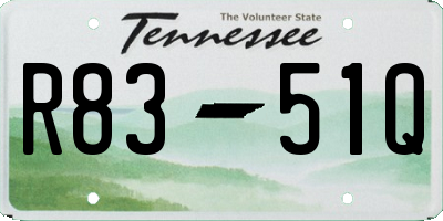 TN license plate R8351Q