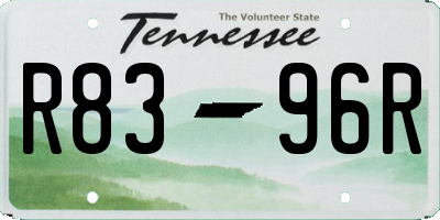 TN license plate R8396R