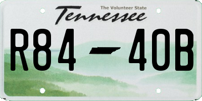 TN license plate R8440B
