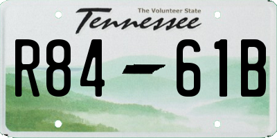 TN license plate R8461B