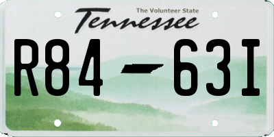 TN license plate R8463I
