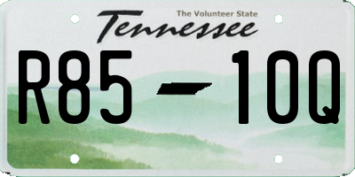TN license plate R8510Q